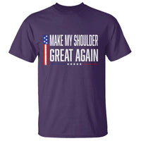 Make My Shoulder Great Again Funny Shoulder Surgery Recovery T Shirt Vintage USA Flag Patriotic