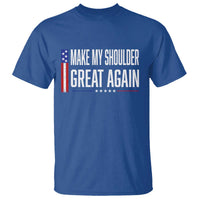 Make My Shoulder Great Again Funny Shoulder Surgery Recovery T Shirt Vintage USA Flag Patriotic