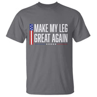 Make My Leg Great Again Funny Broken Leg Surgery Recovery T Shirt Vintage USA Flag Patriotic