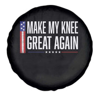 Make My Knee Great Again Funny Broken Knee Surgery Recovery Spare Tire Cover Vintage USA Flag Patriotic