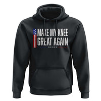 Make My Knee Great Again Funny Broken Knee Surgery Recovery Hoodie Vintage USA Flag Patriotic