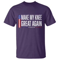 Make My Knee Great Again Funny Broken Knee Surgery Recovery T Shirt Vintage USA Flag Patriotic
