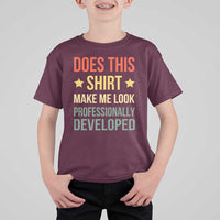 Does This Shirt Make Me Look Professionally Developed Vintage Graphic T Shirt For Kid