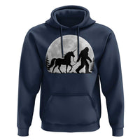 Bigfoot Walking Unicorn Hoodie Full Moon Sasquatch Fantasy Forest Silhouette