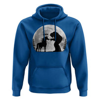 Bigfoot Boop Unicorn Hoodie Funny Sasquatch Full Moon Fantasy Forest Silhouette