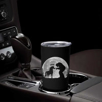 Bigfoot Boop Unicorn Tumbler Cup Funny Sasquatch Full Moon Fantasy Forest Silhouette
