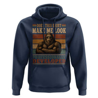 Does This Make Me Look Professionally Developed Funny Bigfoot Hoodie Sasquatch Retro Humor