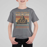 Does This Make Me Look Professionally Developed Funny Bigfoot T Shirt For Kid Sasquatch Retro Humor