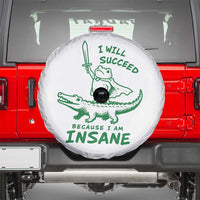 I Will Succeed Because I Am Insane Frog Crocodile Spare Tire Cover
