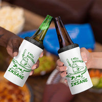 I Will Succeed Because I Am Insane Frog Crocodile 4 in 1 Can Cooler Tumbler