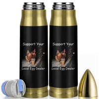 Support Local Dealer Chicken Farmer Bullet Tumbler Funny Animal Graphic Chicken Drinking Iced Coffee