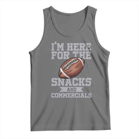 Funny Football Tank Top I'm Just Here For The Snacks And Commercials Halftime Show