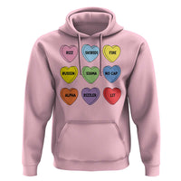Funny Skibidi Valentine's Day Hoodie Rizz No Cap Conversation Hearts Sigma