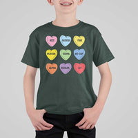 Funny Skibidi Valentine's Day T Shirt For Kid Rizz No Cap Conversation Hearts Sigma