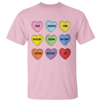 Funny Skibidi Valentine's Day T Shirt Rizz No Cap Conversation Hearts Sigma
