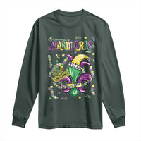 Mardi Gras Long Sleeve Shirt Fleur de Lis Carnival Fat Tuesday