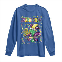 Mardi Gras Long Sleeve Shirt Fleur de Lis Carnival Fat Tuesday