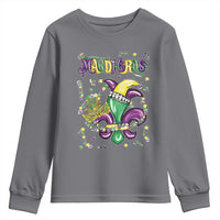 Mardi Gras Youth Sweatshirt Fleur de Lis Carnival Fat Tuesday