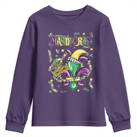 Mardi Gras Youth Sweatshirt Fleur de Lis Carnival Fat Tuesday
