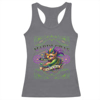 Mardi Gras Crocodile Racerback Tank Top Mardigator Alligator Costume Carnival Ain't No Party Like Mardi Gras