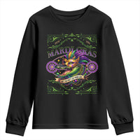 Mardi Gras Crocodile Youth Sweatshirt Mardigator Alligator Costume Carnival Ain't No Party Like Mardi Gras