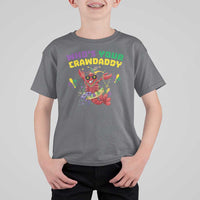 Mardi Gras Crawfish T Shirt For Kid Whos Your Crawdaddy Jester Beads