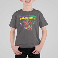 Mardi Gras Crawfish T Shirt For Kid Whos Your Crawdaddy Jester Beads