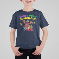 Mardi Gras Crawfish T Shirt For Kid Whos Your Crawdaddy Jester Beads