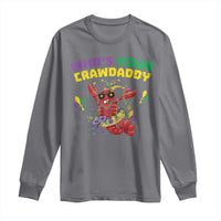 Mardi Gras Crawfish Long Sleeve Shirt Whos Your Crawdaddy Jester Beads