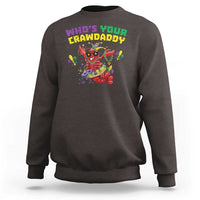 Mardi Gras Crawfish Sweatshirt Whos Your Crawdaddy Jester Beads