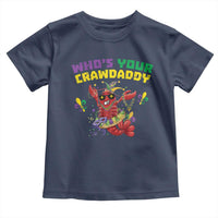 Mardi Gras Crawfish Toddler T Shirt Whos Your Crawdaddy Jester Beads