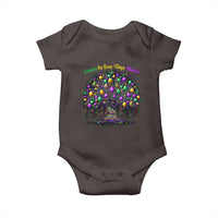 Mardi Gras Bead Tree Baby Onesie Carnival New Orleans 2025 Laissez Les Bons Temps Rouler