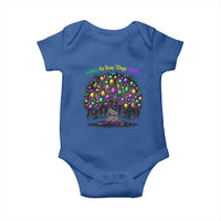 Mardi Gras Bead Tree Baby Onesie Carnival New Orleans 2025 Laissez Les Bons Temps Rouler