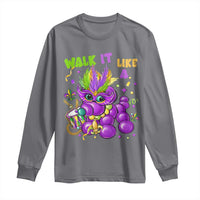 Funny Mardi Gras Long Sleeve Shirt Walk it Like a Dog Louisiana Fleur De Lis