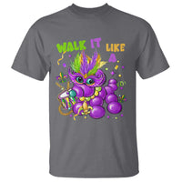 Funny Mardi Gras T Shirt Walk it Like a Dog Louisiana Fleur De Lis