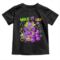Funny Mardi Gras Toddler T Shirt Walk it Like a Dog Louisiana Fleur De Lis