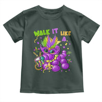 Funny Mardi Gras Toddler T Shirt Walk it Like a Dog Louisiana Fleur De Lis