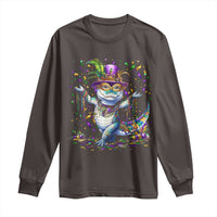 Mardi Gras Crocodile Long Sleeve Shirt Mardigator Alligator Costume Carnival New Orleans Louisiana