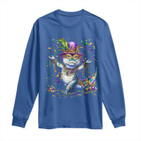 Mardi Gras Crocodile Long Sleeve Shirt Mardigator Alligator Costume Carnival New Orleans Louisiana