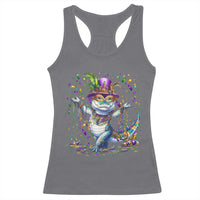 Mardi Gras Crocodile Racerback Tank Top Mardigator Alligator Costume Carnival New Orleans Louisiana