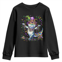 Mardi Gras Crocodile Youth Sweatshirt Mardigator Alligator Costume Carnival New Orleans Louisiana