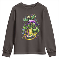 Mardi Gras Alligator Costume Youth Sweatshirt Mardigator Crocodile Carnival New Orleans Louisiana