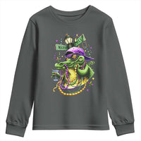 Mardi Gras Alligator Costume Youth Sweatshirt Mardigator Crocodile Carnival New Orleans Louisiana