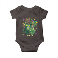 Happy Mardi Gras Alligator Baby Onesie Mardigator Crocodile Dancing New Orleans Louisiana