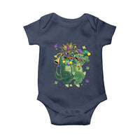 Happy Mardi Gras Alligator Baby Onesie Mardigator Crocodile Dancing New Orleans Louisiana