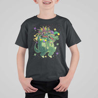 Happy Mardi Gras Alligator T Shirt For Kid Mardigator Crocodile Dancing New Orleans Louisiana