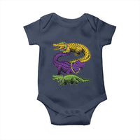 Aligator Crocodiles Louisiana Mardi Gras Baby Onesie