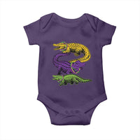 Aligator Crocodiles Louisiana Mardi Gras Baby Onesie