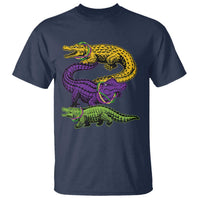 Aligator Crocodiles Louisiana Mardi Gras T Shirt