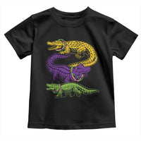 Aligator Crocodiles Louisiana Mardi Gras Toddler T Shirt